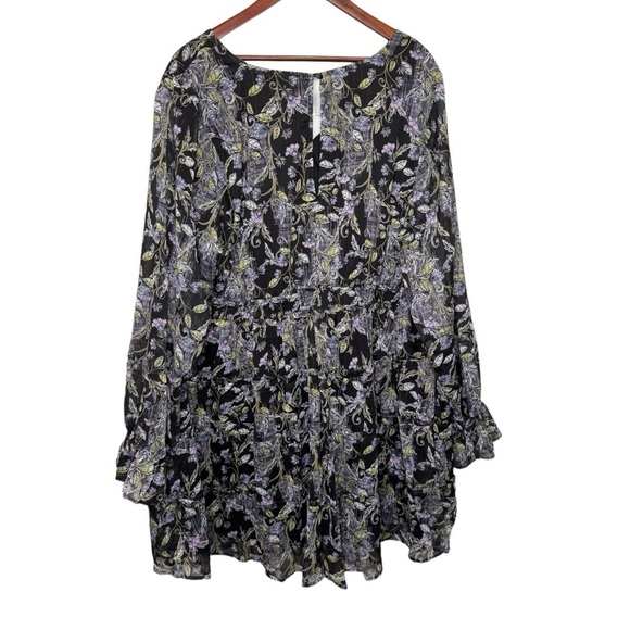 Torrid Mini Lurex Chiffon Tiered Dress Size 3X NWT - Picture 5 of 9